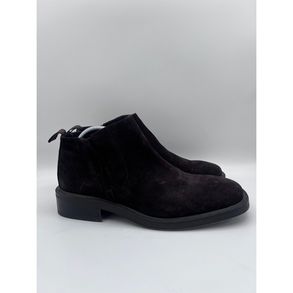 Banana Republic Mens Suede Chelsea Ankle Boots Made in Italy Dark Brown Size 11
